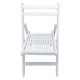 4pc Folding Chair Set Armless Camping Chair Foldable Chair Set w/ Slatted Seats and Open Backs for Space-saving, No Deformation