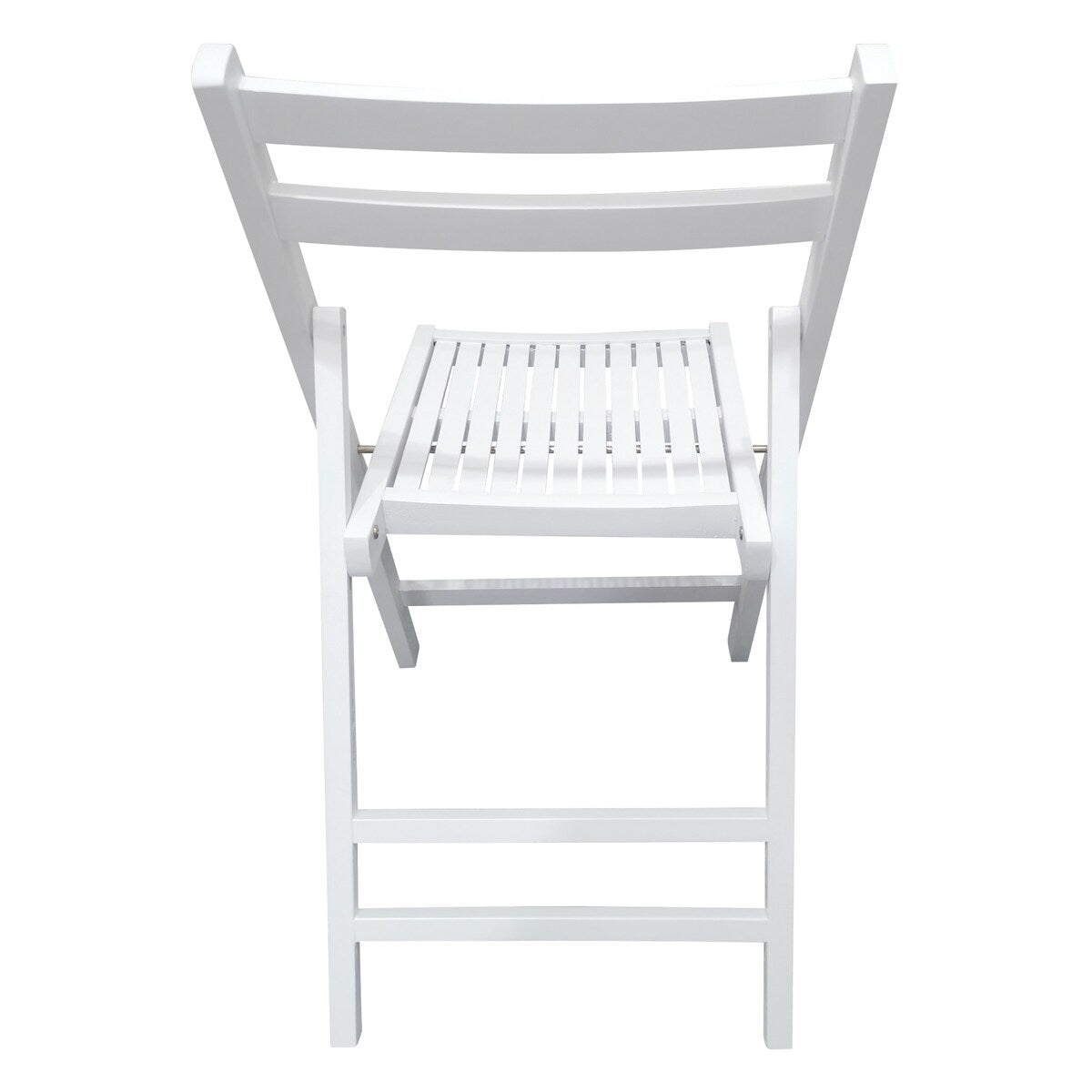 4pc Folding Chair Set Armless Camping Chair Foldable Chair Set w/ Slatted Seats and Open Backs for Space-saving, No Deformation