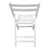 4pc Folding Chair Set Armless Camping Chair Foldable Chair Set w/ Slatted Seats and Open Backs for Space-saving, No Deformation
