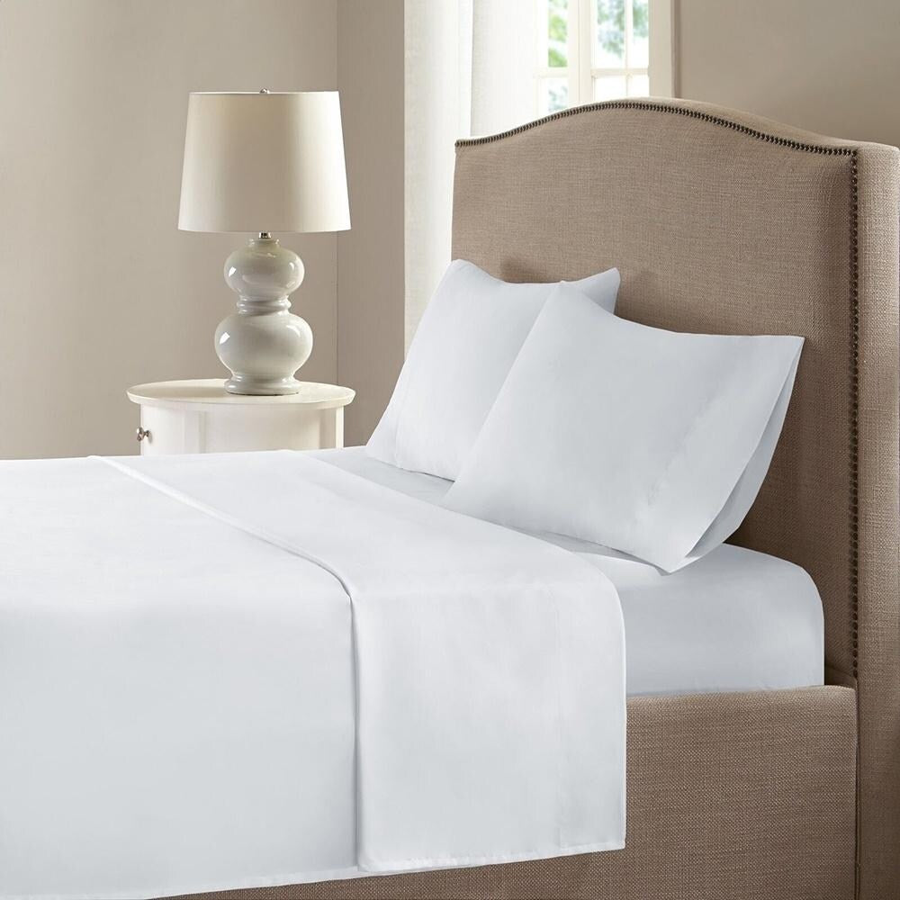 4pc King Comfort Spaces Cooling Sheets Moisture Wicking White