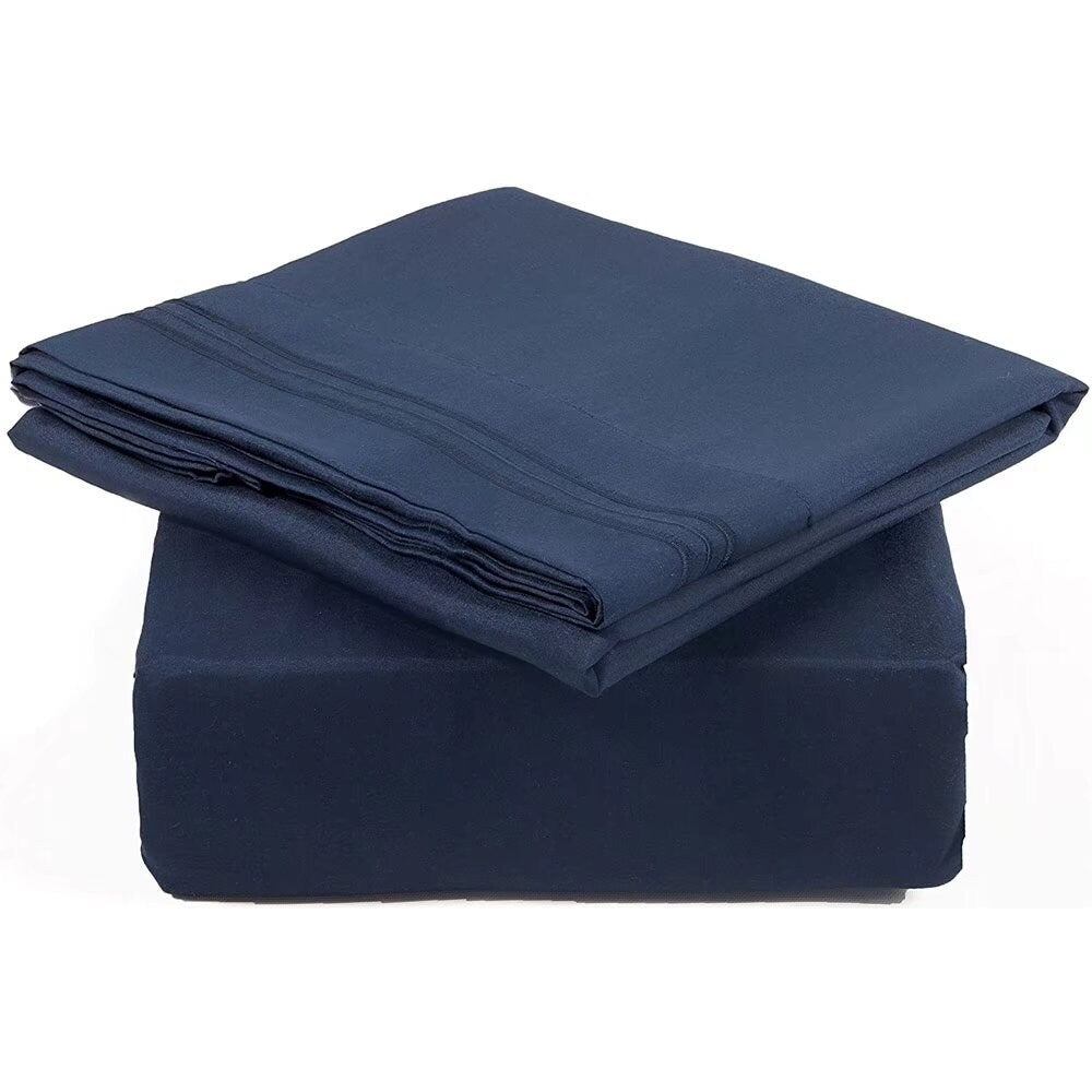 4pcs Queen Home Decor Bedding Sheet Set Royalblue