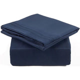 4pcs Queen Home Decor Bedding Sheet Set Royalblue