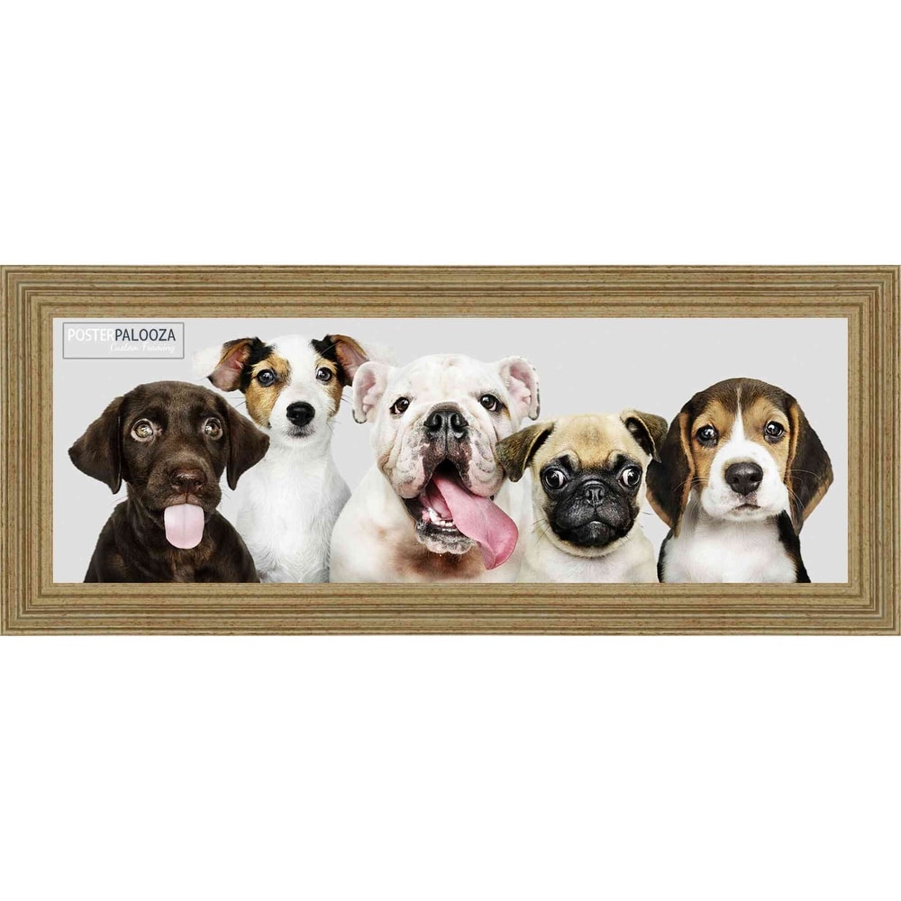 4x12 Traditional Antique Silver Complete Wood Picture Frame with UV Acrylic, Foam Board Backing, & Hardware