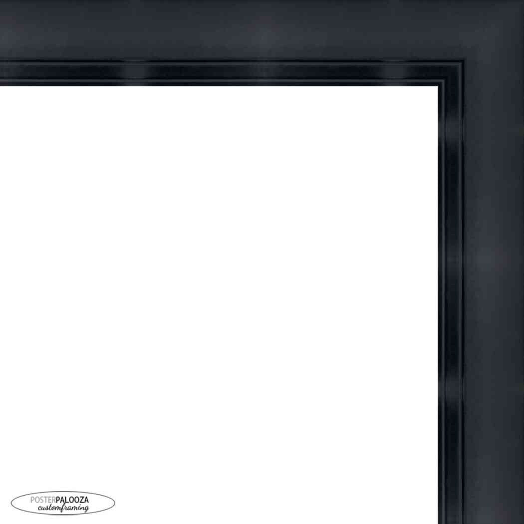 4x4 Contemporary Black Complete Wood Picture Frame with UV Acrylic, Foam Board Backing, & Hardware
