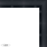 4x4 Contemporary Black Complete Wood Picture Frame with UV Acrylic, Foam Board Backing, & Hardware