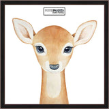 4x4 Contemporary Black Complete Wood Picture Frame with UV Acrylic, Foam Board Backing, & Hardware