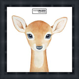 4x4 Contemporary Black Complete Wood Picture Frame with UV Acrylic, Foam Board Backing, & Hardware