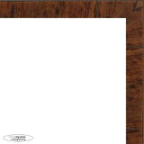 4x4 Contemporary Walnut Complete Wood Picture Frame with UV Acrylic, Foam Board Backing, & Hardware