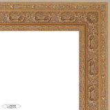 4x4 Ornate Gold Complete Wood Picture Frame with UV Acrylic, Foam Board Backing, & Hardware