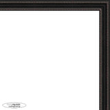 4x6 Traditional Black Complete Wood Picture Frame with UV Acrylic, Foam Board Backing, & Hardware