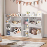 5-Cubby Kid's Bookcase and Bookshelf, Multi Toy Storage Organizer
