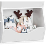 5-Cubby Kid's Bookcase and Bookshelf, Multi Toy Storage Organizer