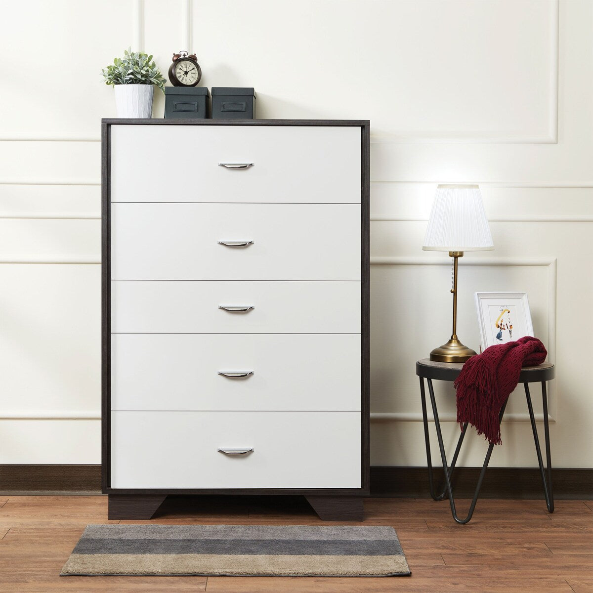 5 Drawer Chest Storage Cabinets Dressers Wood Dresser