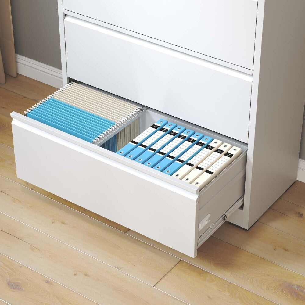 5 Drawer Lateral File Cabinet with Lock, for Legal/Letter/A4/F4 Size