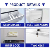 5 Drawer Lateral File Cabinet with Lock, for Legal/Letter/A4/F4 Size