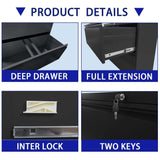 5 Drawer Lateral File Cabinet with Lock, for Legal/Letter/A4/F4 Size