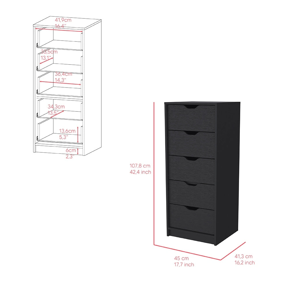 5 Drawer Narrows Dresser