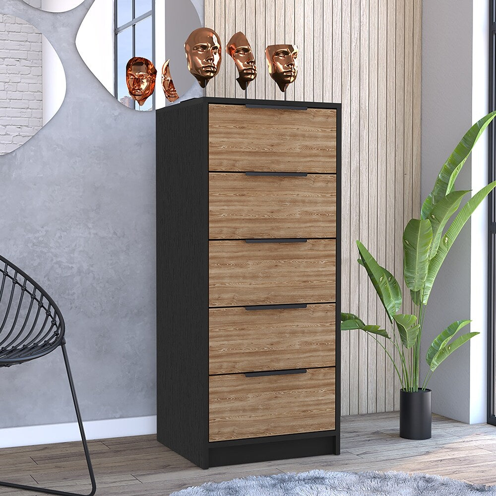 5 Drawers Dresser And Metal Handle