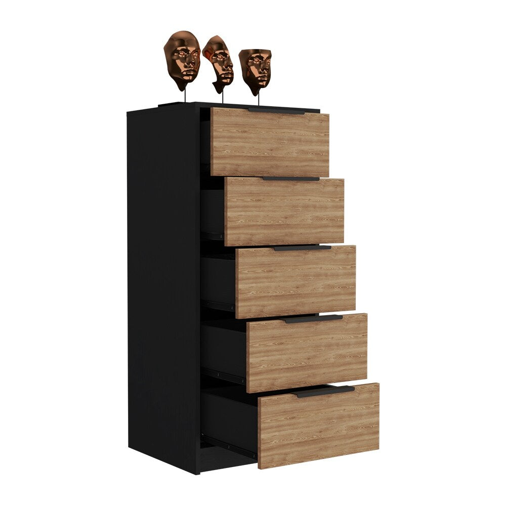 5 Drawers Dresser And Metal Handle