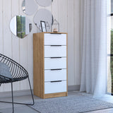 5 Drawers Dresser And Metal Handle