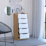 5 Drawers Dresser And Metal Handle