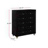 5 Drawers Fully Upholstered Chest