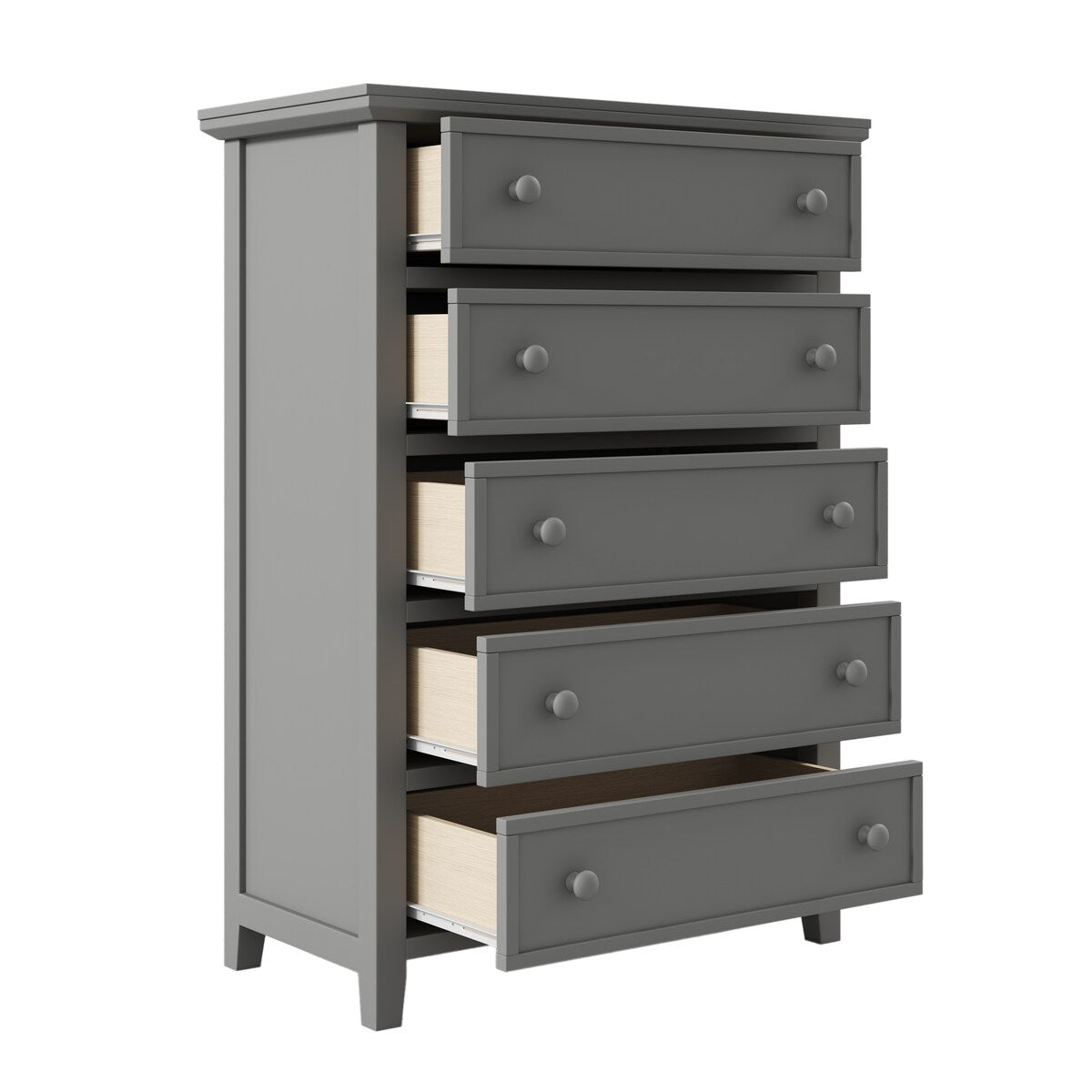 5 Drawers Solid Wood Chest for Bedroom Living room Home
