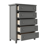 5 Drawers Solid Wood Chest for Bedroom Living room Home