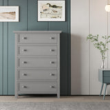 5 Drawers Solid Wood Chest for Bedroom Living room Home