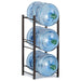 5 Gallon Water Jug Holder Water Bottle Storage Rack, 3 Tiers