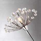 5 Heads Glam Dandelion LED Crystal Floor Lamps - 11"