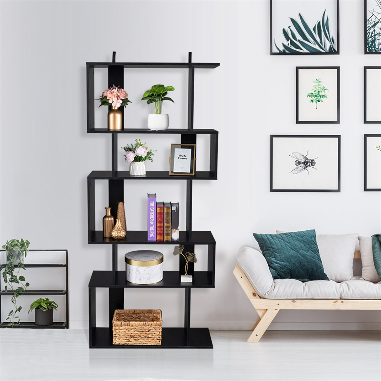 5-Layer Freestanding Ladder Bookcase