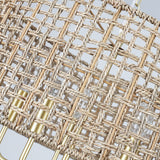5-Light 18.89-inch Rattan Drum Chandelier for Living Room Kitchen