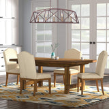 5-Light Candle Style Kitchen Island Linear Pendant