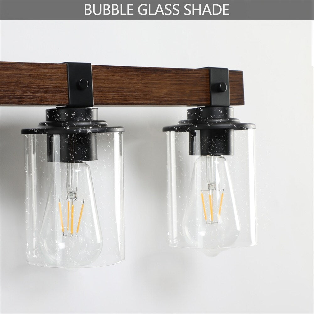 5-Lights Farmhouse Vanity Lights Fixture Rustic Bathroom Light Fixture