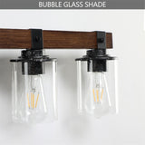 5-Lights Farmhouse Vanity Lights Fixture Rustic Bathroom Light Fixture