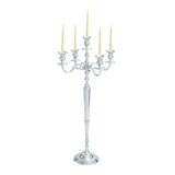 5 Lite Candelabra With Non Tarnish Finish For Modern Decor