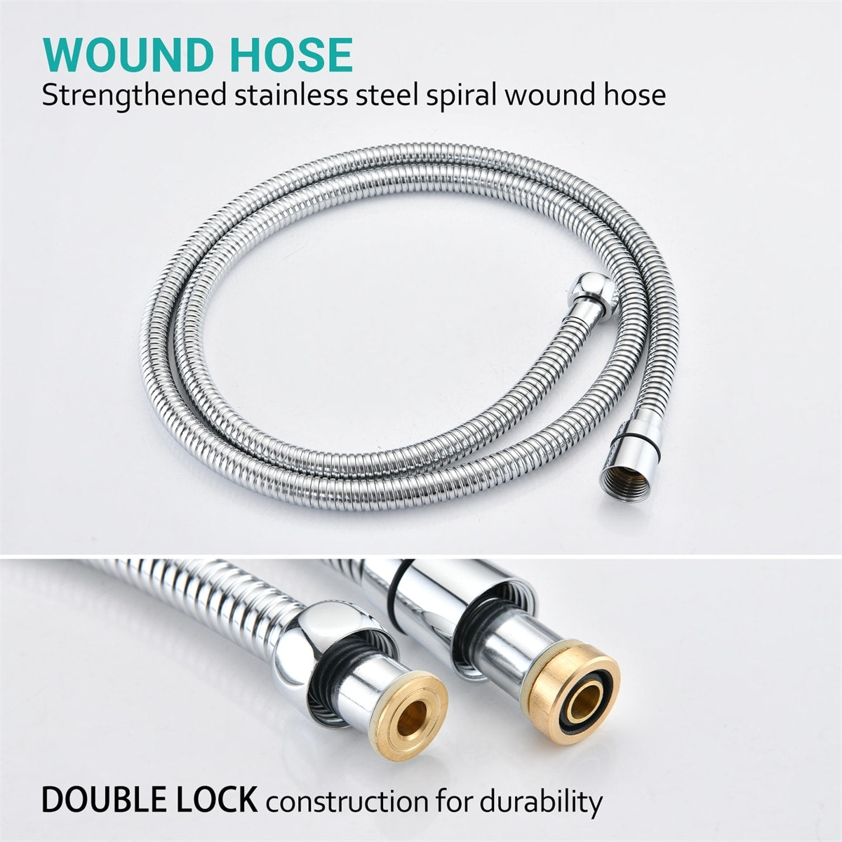 5 Mode Adjustable Settings Handheld Hose High Pressure Shower Head