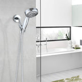 5 Mode Adjustable Settings Handheld Hose High Pressure Shower Head