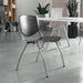 5 Pack 880 lb. Capacity Plastic Stack Chair with Powder Coated Frame