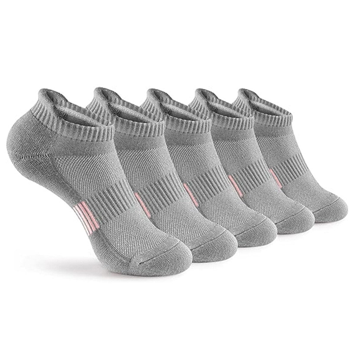 5 Pairs Ankle Socks Wear Resistant Elastic Breathable MoistureWicking Washable NonFading Running Athletic Socks
