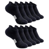 5 Pairs Ankle Socks Wear Resistant Elastic Breathable MoistureWicking Washable NonFading Running Athletic Socks
