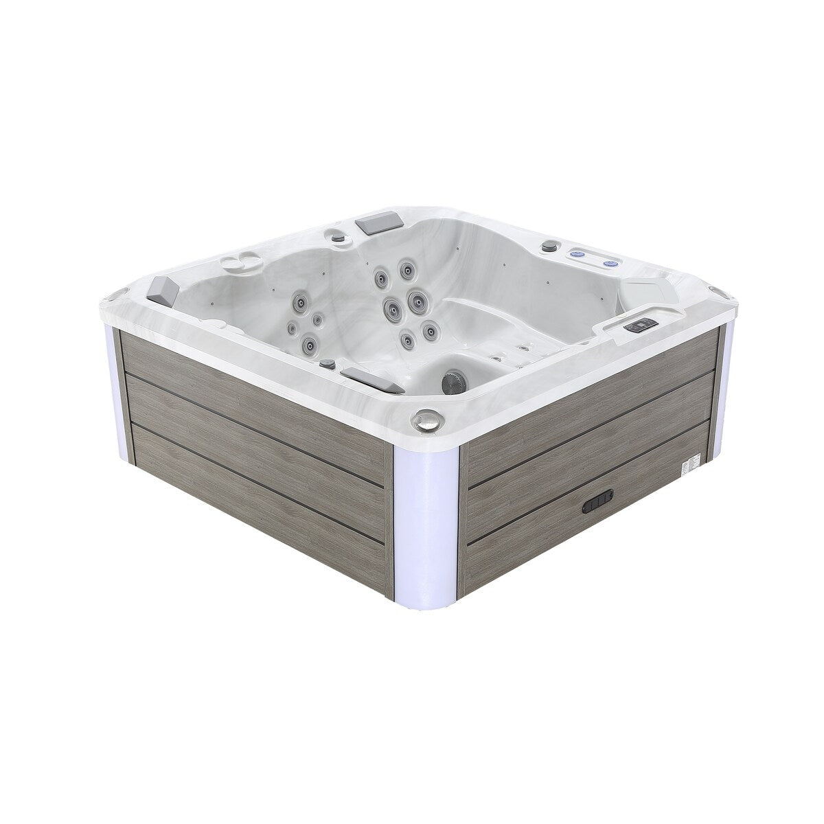 5-Person 41-Jet Premium Acrylic Lounger Spa Standard Hot Tub