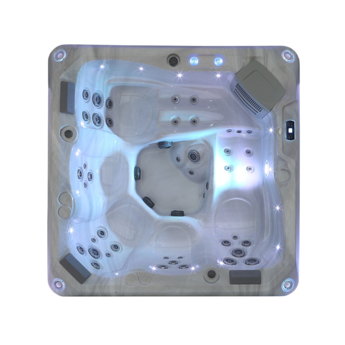 5-Person 41-Jet Premium Acrylic Lounger Spa Standard Hot Tub