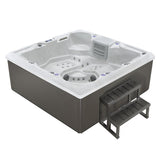 5-Person 54-Jet Premium Acrylic Lounger Spa Standard Hot Tub with two-step ladder and LED Waterfall