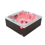 5-Person 54-Jet Premium Acrylic Lounger Spa Standard Hot Tub with two-step ladder and LED Waterfall