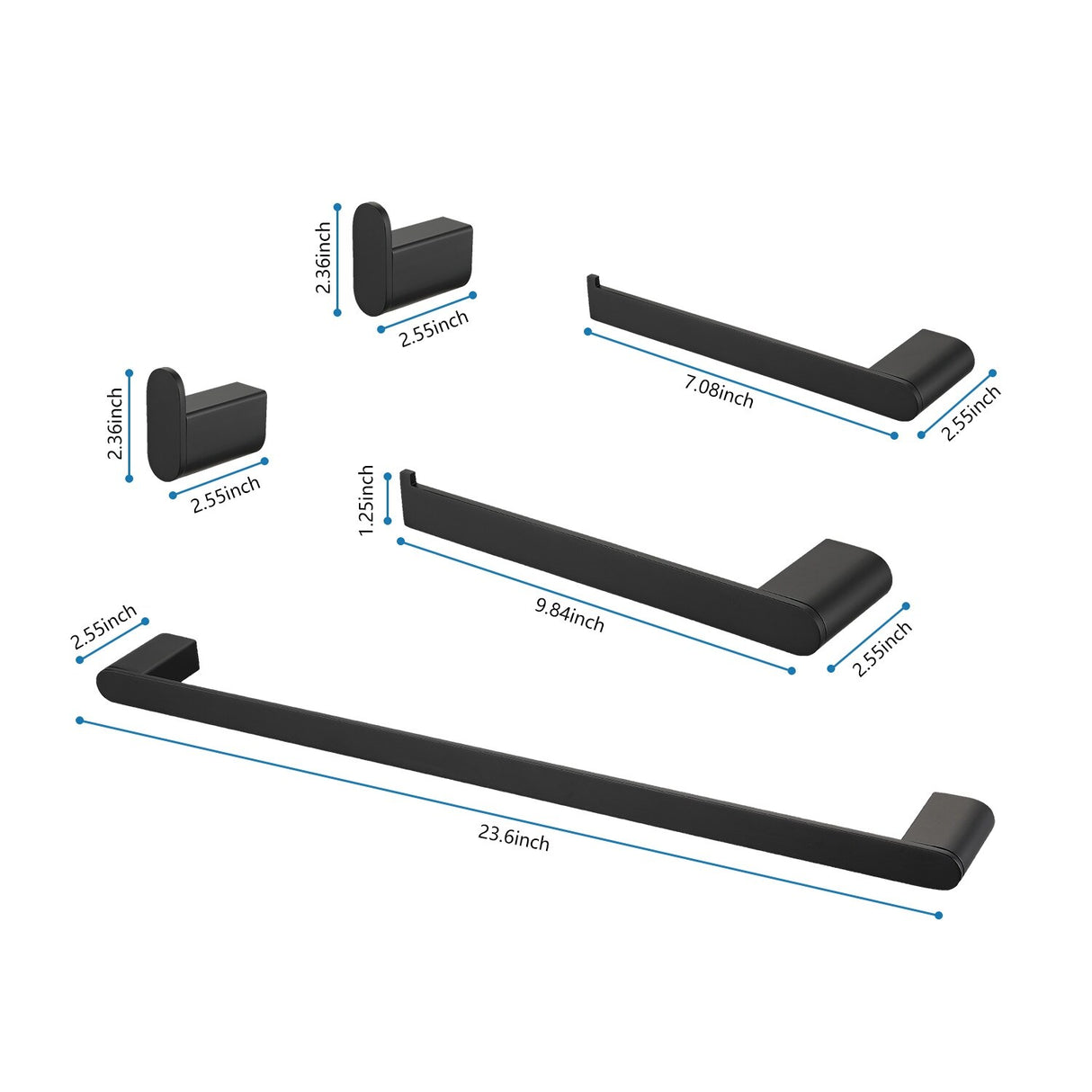 5 Piece Bathroom Hardware Set Bathroom Accessories