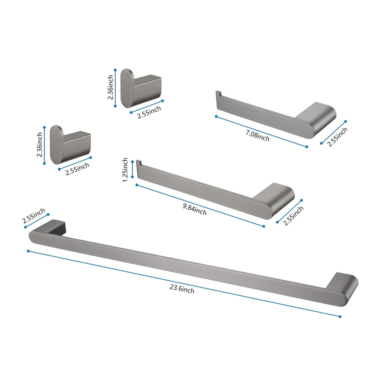 5 Piece Bathroom Hardware Set Bathroom Accessories