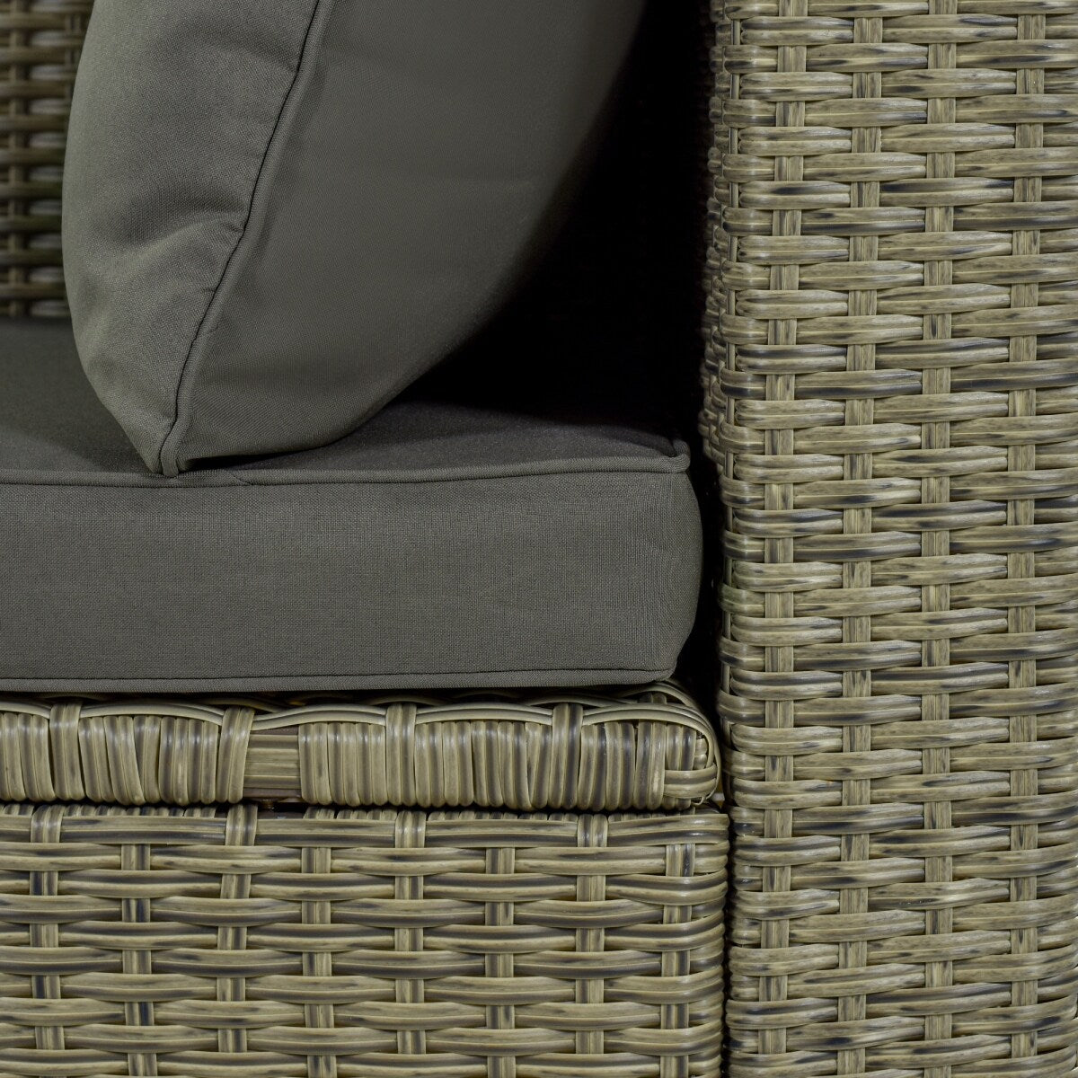 5 Piece Conversation Rattan Sectional Sofa