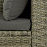 5 Piece Conversation Rattan Sectional Sofa